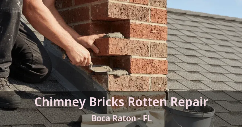 Chimney Bricks Rotten Repair Boca Raton - FL