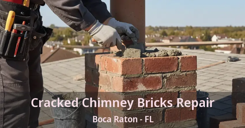 Cracked Chimney Bricks Repair Boca Raton - FL